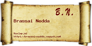 Brassai Nedda névjegykártya